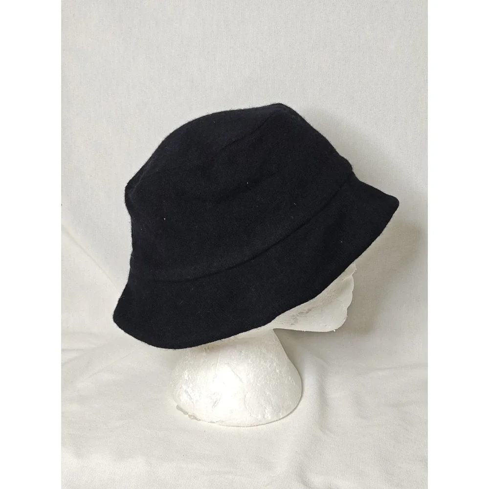 New Banana‎ Republic Lambs Wool Hat Black Bucket style Women's Casual Relaxed